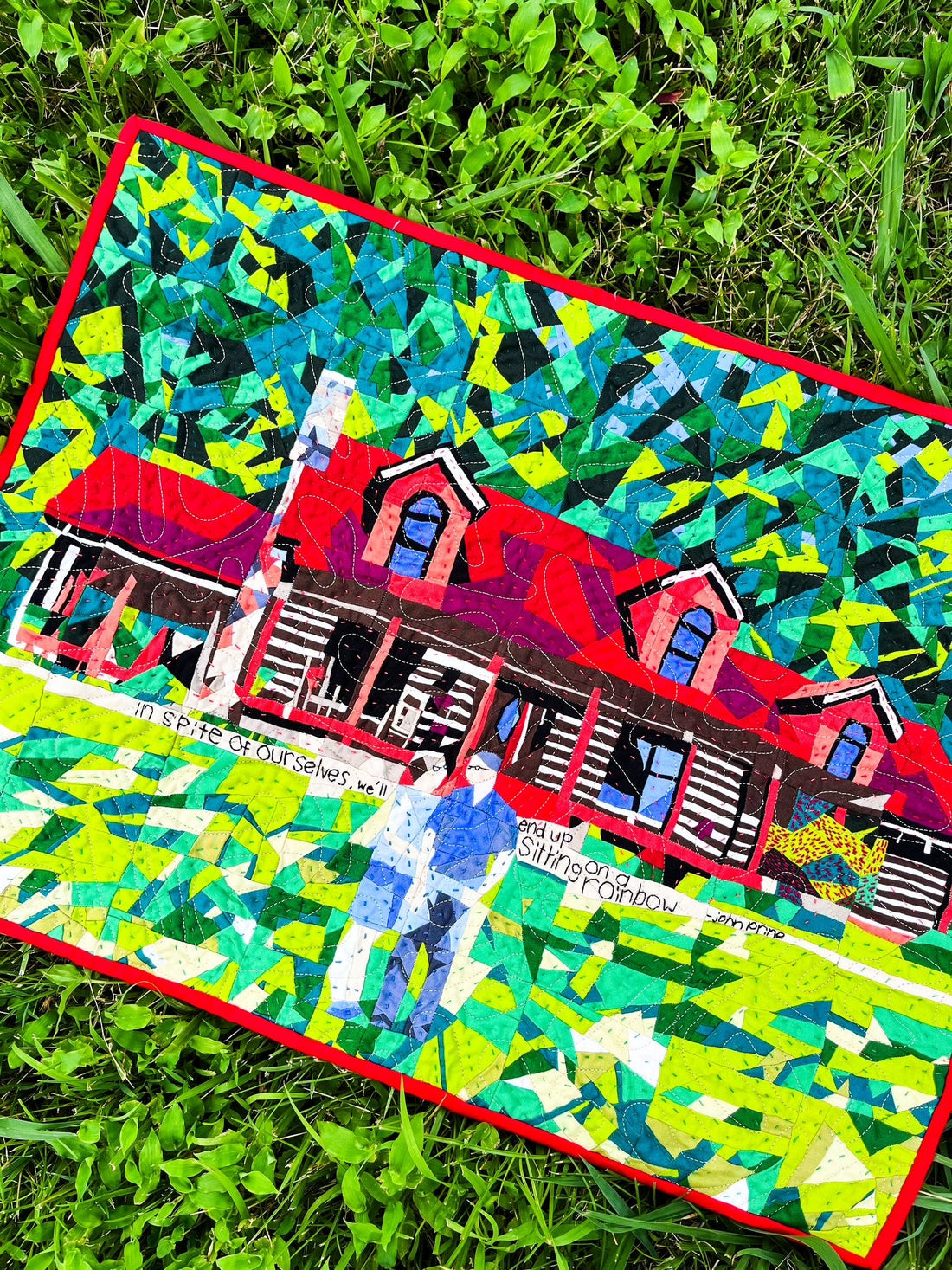 In Spite of Ourselves: Mini Quilt from a Dark and Bright Place